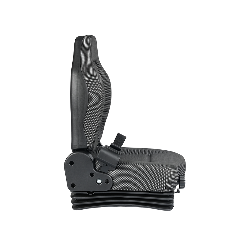 Assento de caminhão retrátil certificado BF6-3 EN13490 IT1 com cinto de segurança retrátil e absorção de choque e interruptor OPS para empilhadeiras com bateria de lítio Compatível com Hyster, Jungheinrich