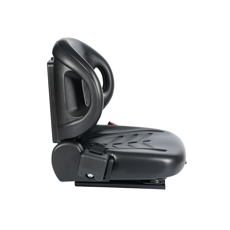 Assento do operador do empilhador elétrico BF2-2 Universa - PVC de tecido elástico de 4 vias revestido de preto à prova d'água com interruptor de sensor OPS e encosto ajustável compatível com Hangcha, Toyota