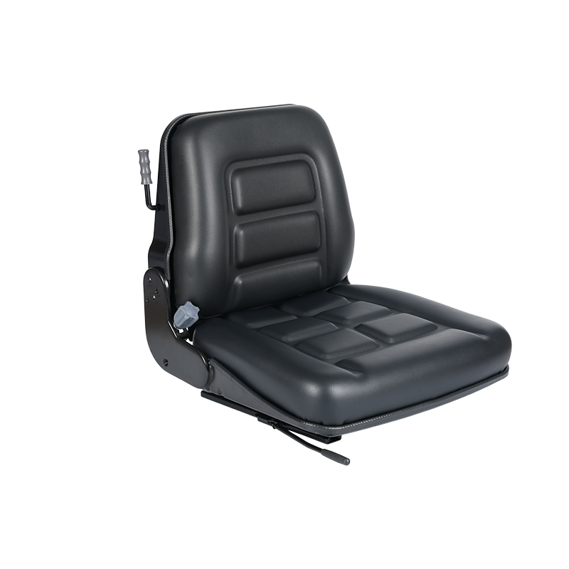 Assento agrícola padrão com suspensão de PVC preto BF1-3 para enfardadeiras com opção de microinterruptor