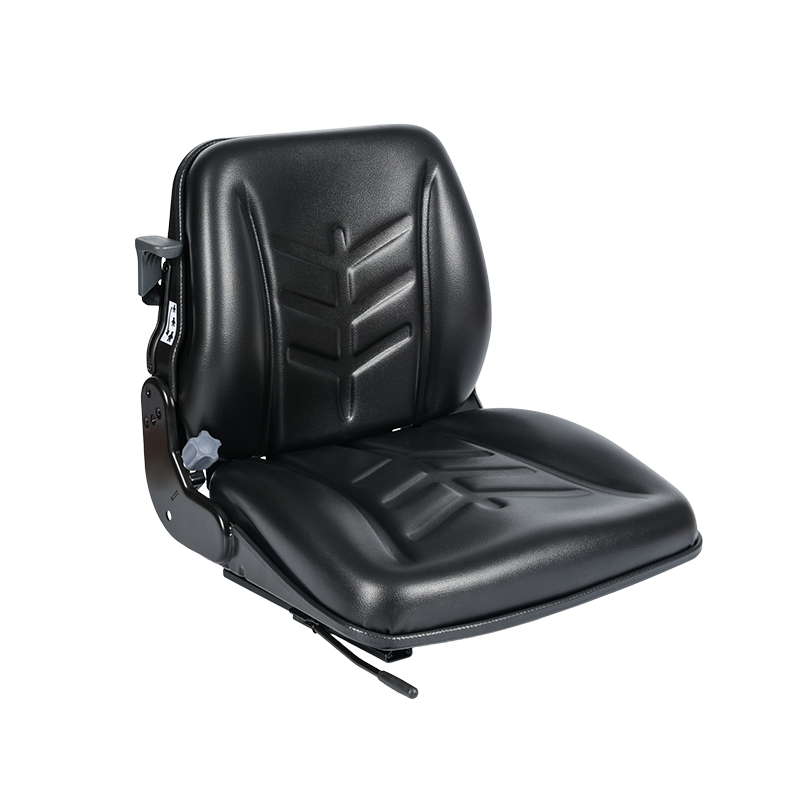 Assento semi-suspenso confiável BF8-4 para tratores de reboque de aeroporto com suspensão mecânica e encosto de 15°